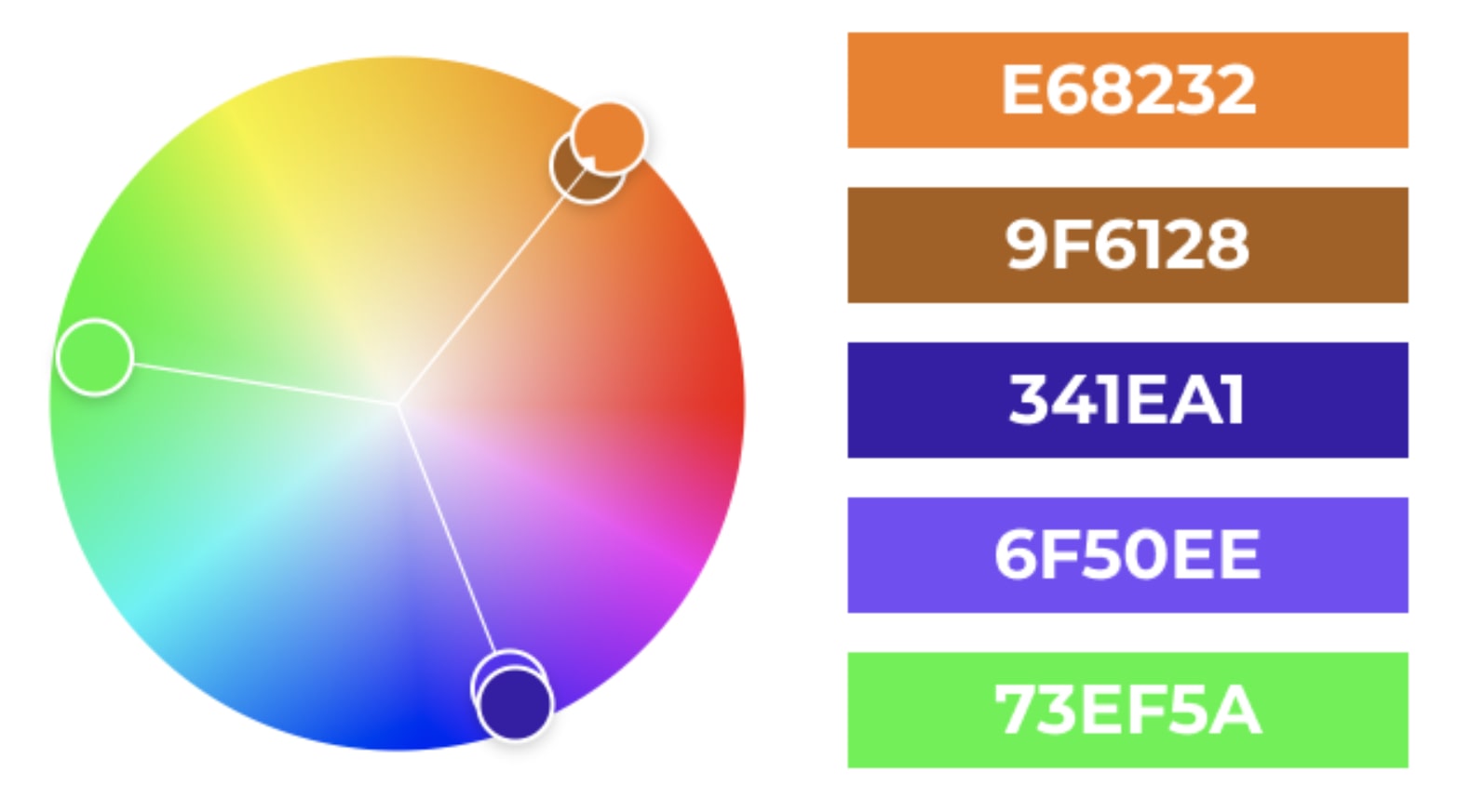 Triad Colour Palette